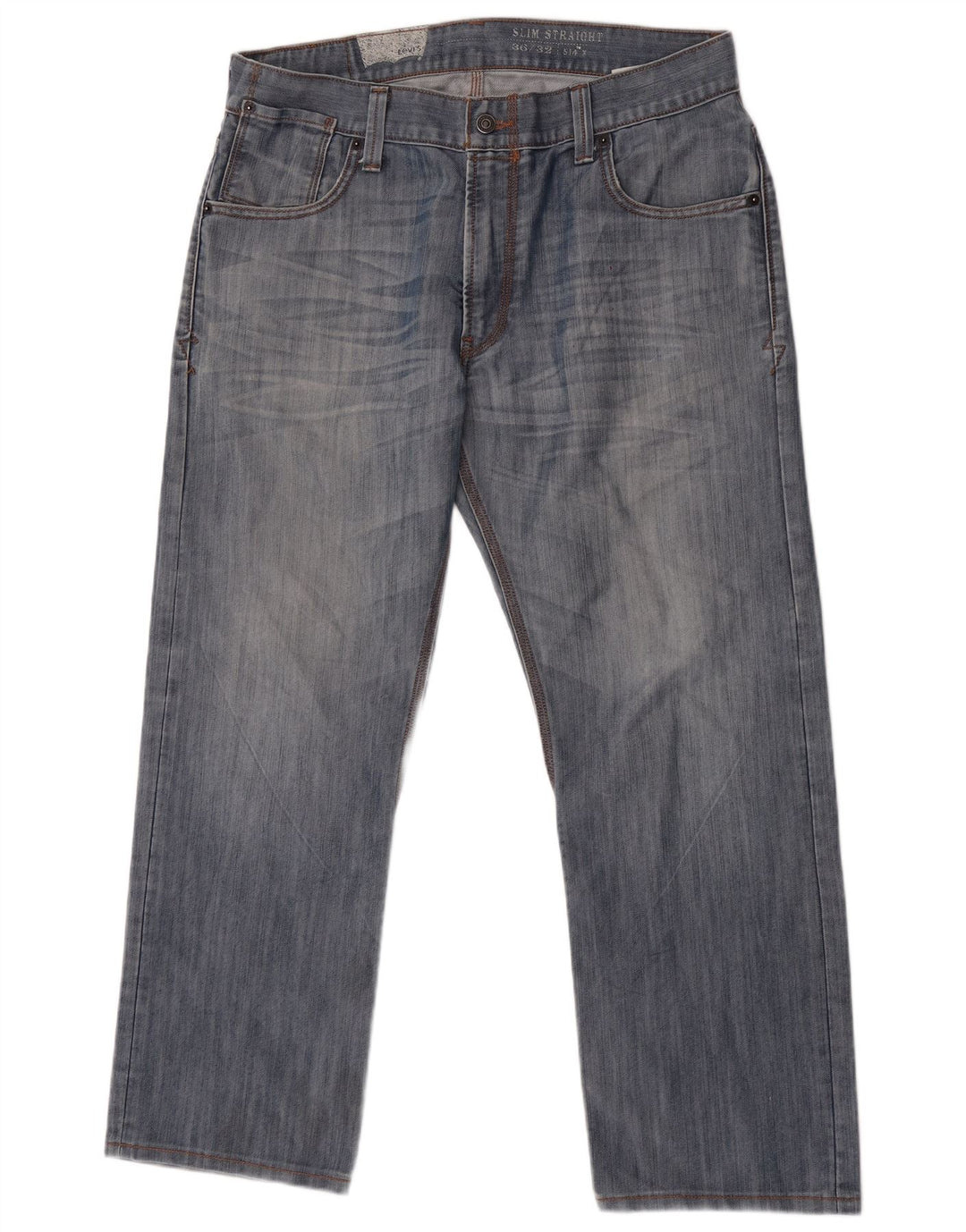 Levi's muške 514 uske ravne traperice W36 L29 plavi pamuk