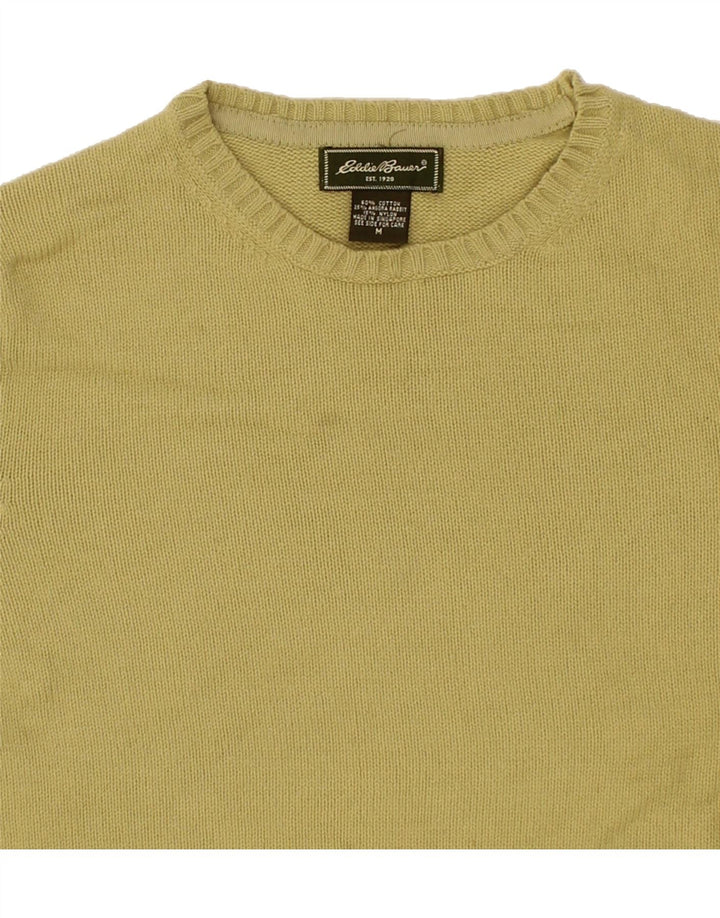 EDDIE BAUER Womens Boat Neck Jumper Sweater Medium Green Cotton Vintage Eddie Bauer and Second-Hand Eddie Bauer from Messina Hembry 