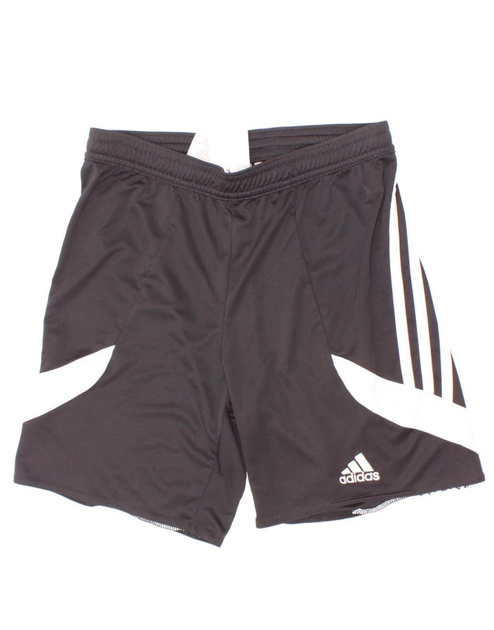 Adidas kratke sportske hlače za dječake 9-10 godina srednje crne boje, poliester
