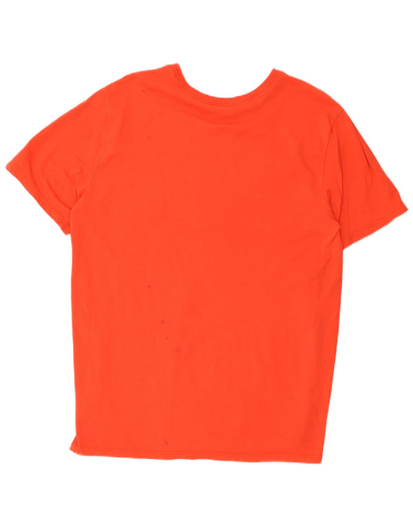 Nike Dri Fit Graphic T-Shirt Top Large Red Pamuk