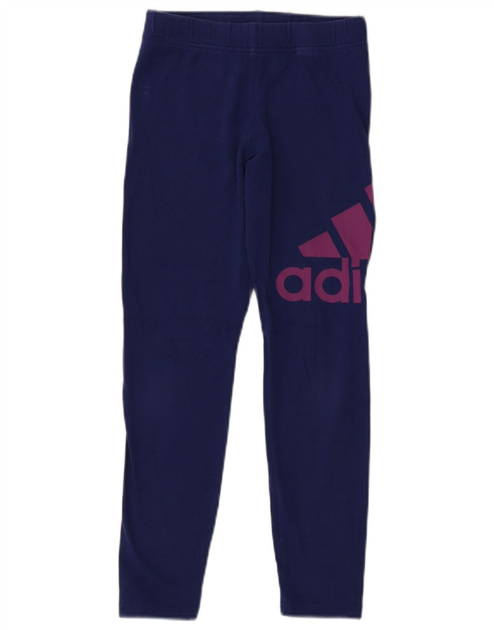 Adidas Tajice za djevojčice Graphic 11-12 Years tamnoplave