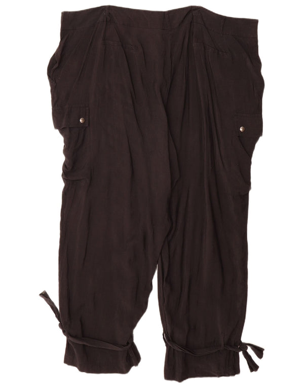 Marks & Spencer ženske autograph kargo hlače UK 24 4XL W44 L29 crne