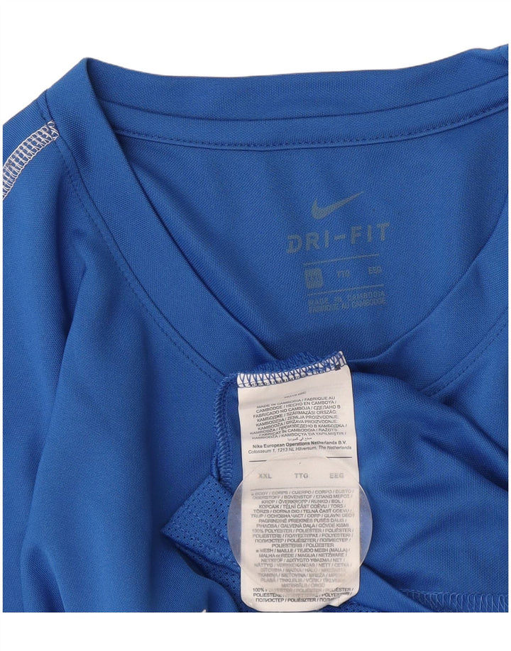 Nike Dri Fit T-Shirt Top 2XL plavi poliester