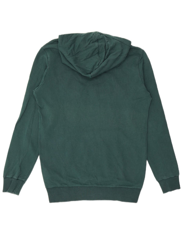 PUMA muška majica s kapuljačom s kapuljačom, mali zeleni pamuk