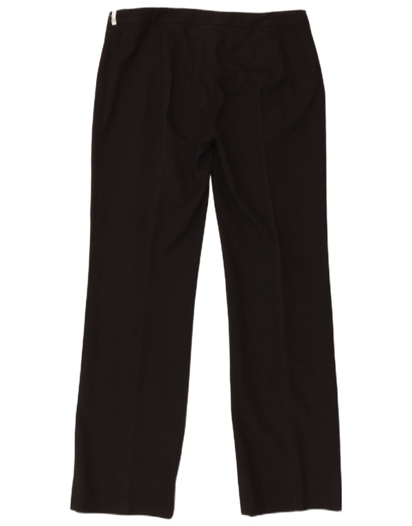 Trussardi ženske ravne obične ležerne hlače IT 46 Large W32 L31 crne