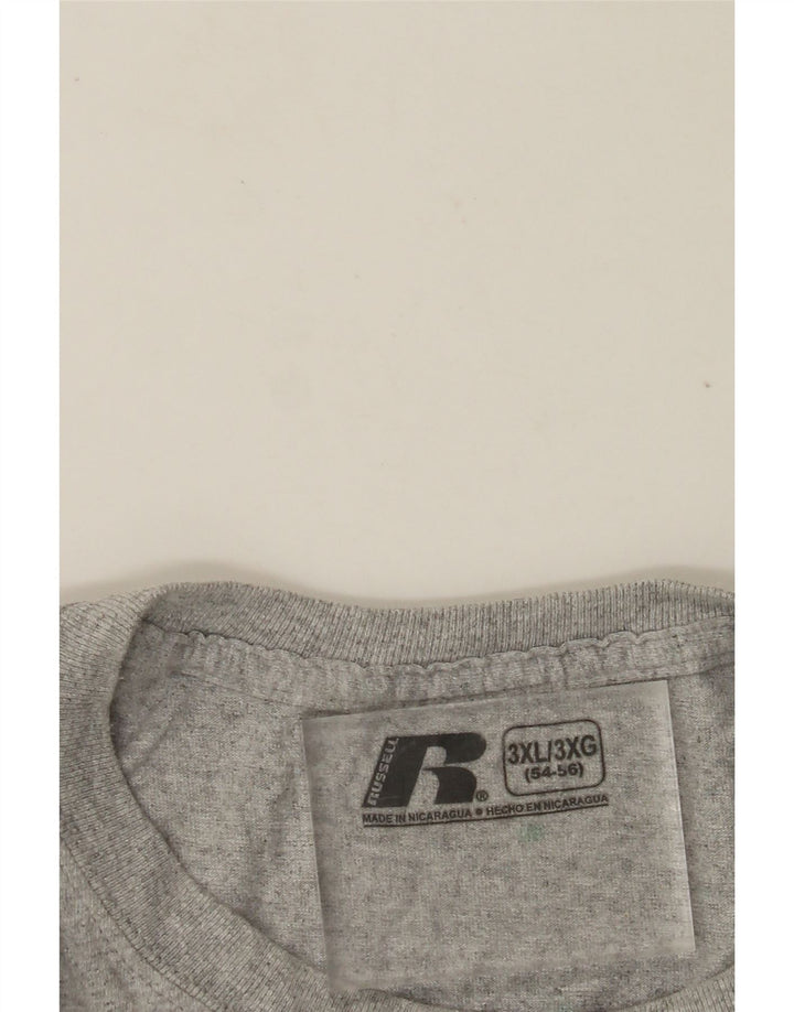 RUSSELL ATHLETIC Muška majica kratkih rukava UK 54/56 3XL Siva Flecked
