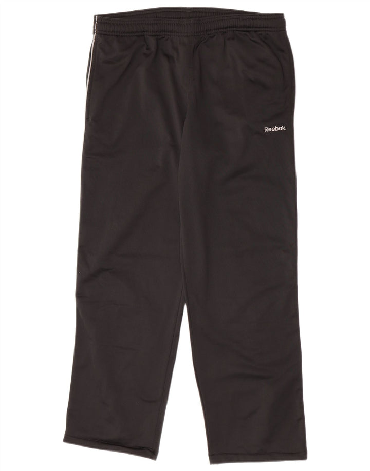 Reebok muške hlače za trenirku Male crne poliesterske