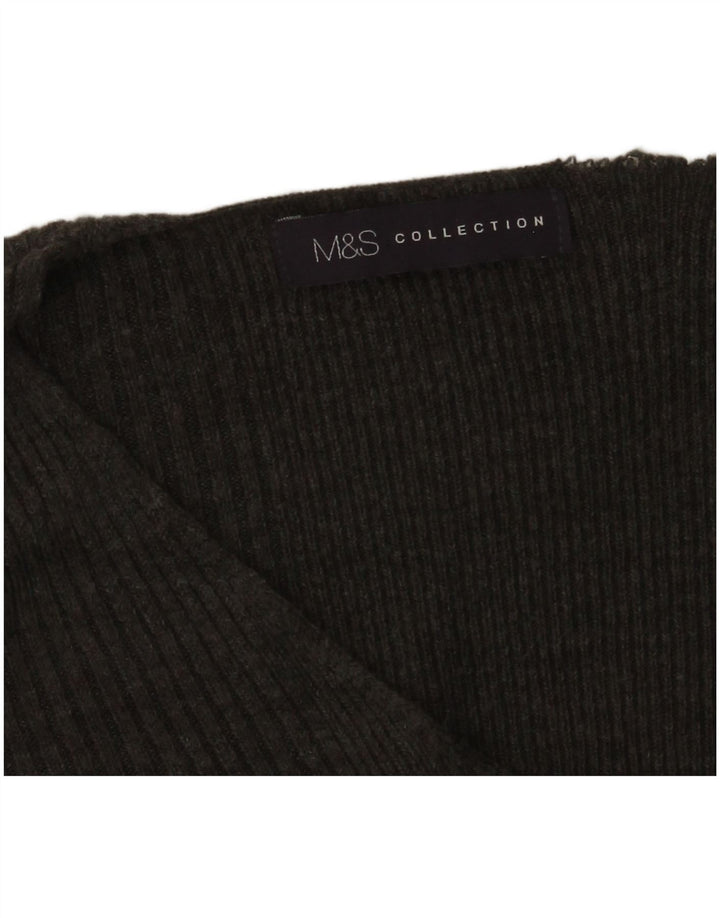 Marks & Spencer ženski džemper s V-izrezom UK 14 srednje siva