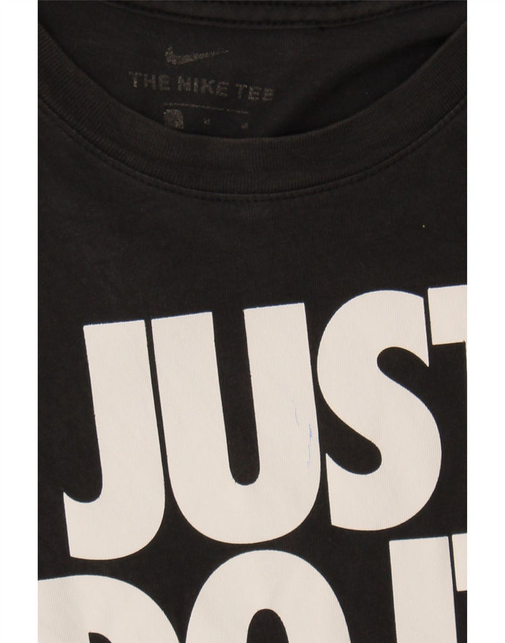 NIKE Mens Graphic T-Shirt Top Medium Black Cotton Vintage Nike and Second-Hand Nike from Messina Hembry 