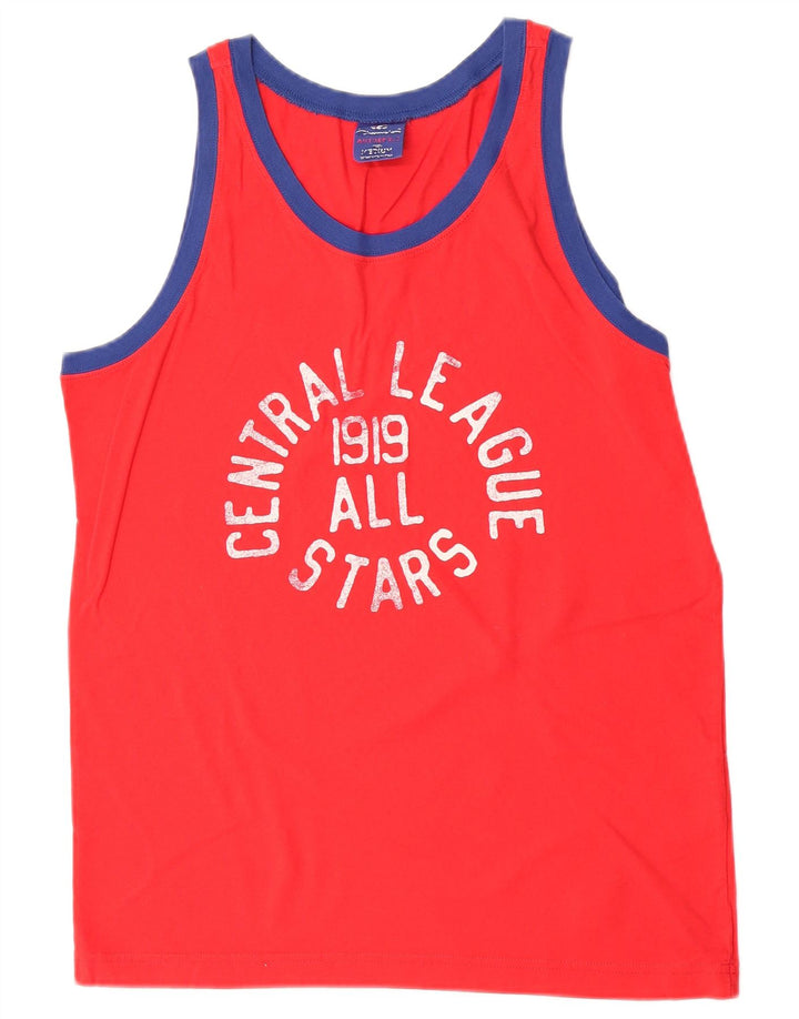 Champion muški grafički prsluk Srednje crveni pamuk