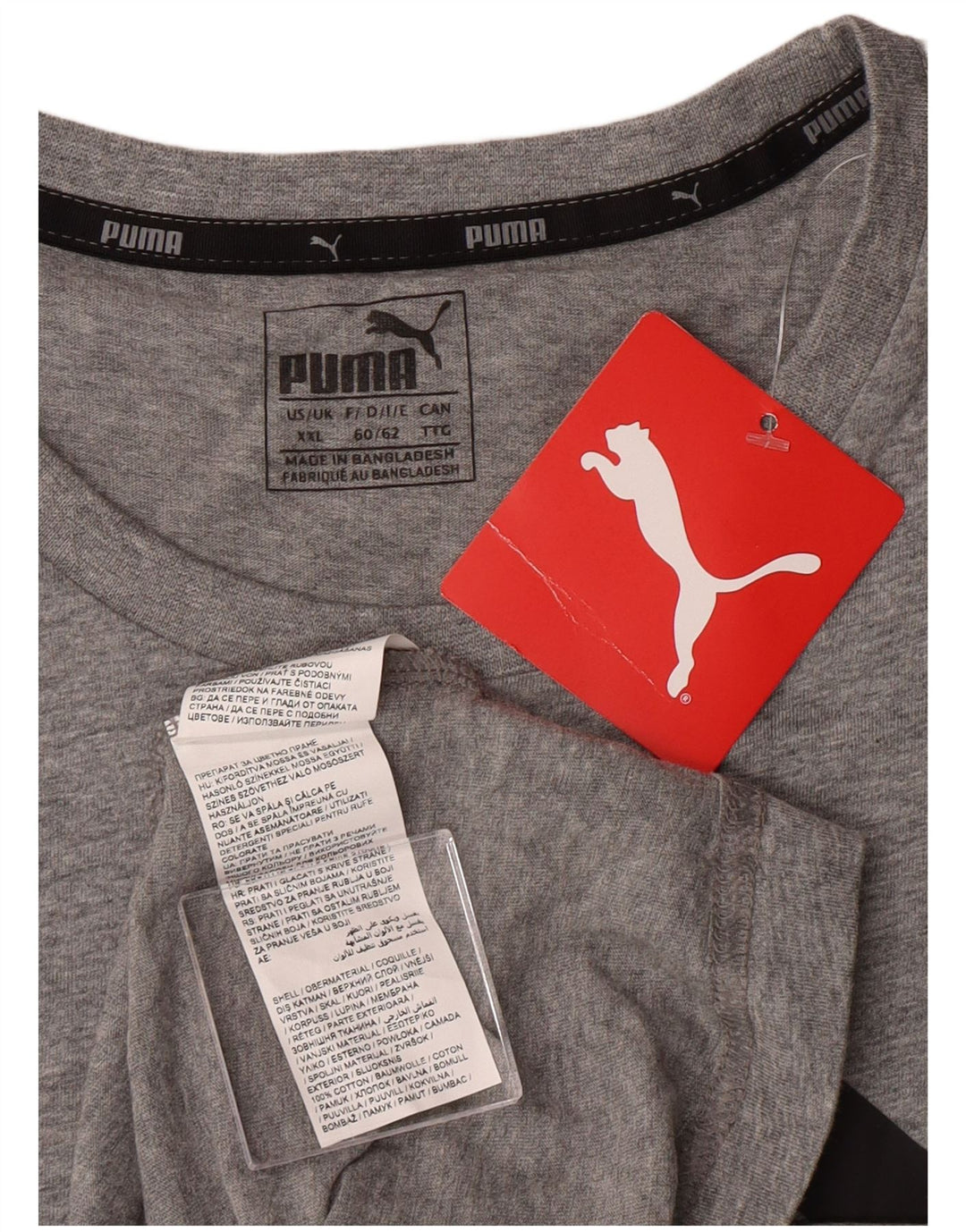 Puma gornji dio majice s grafičkim motivima 2XL, sivi pamuk