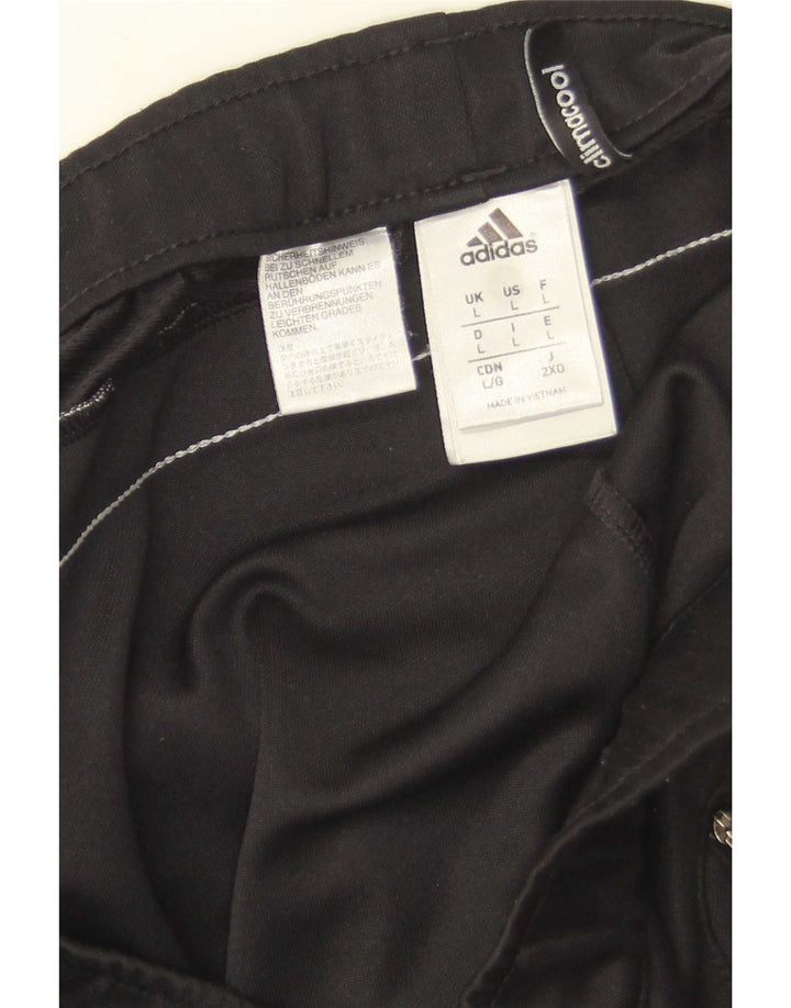 Adidas muške Climacool hlače za trenirku, velike crne poliesterske blokove