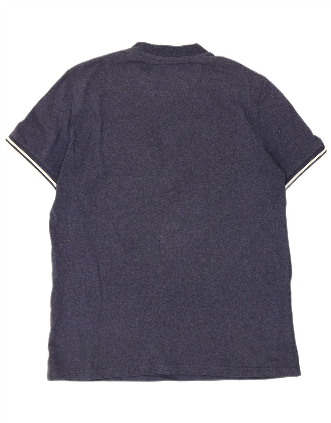 Fred Perry muška majica kratkih rukava s patentnim izrezom srednje tamnoplave pruge