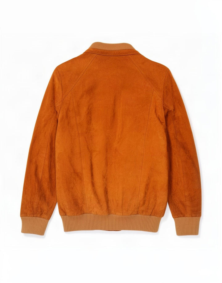 Vintage muška bomber jakna od brušene kože UK 40 velika bež