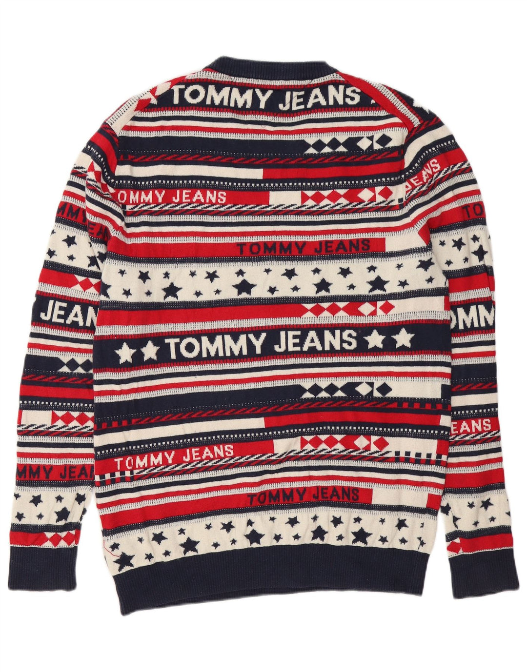 Tommy Hilfiger muški džemper s okruglim izrezom na velike raznobojne pruge