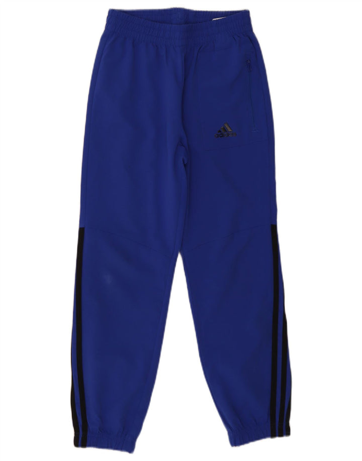 Adidas trenirka za dječake, hlače za trčanje 9-10 godina, plavi poliester