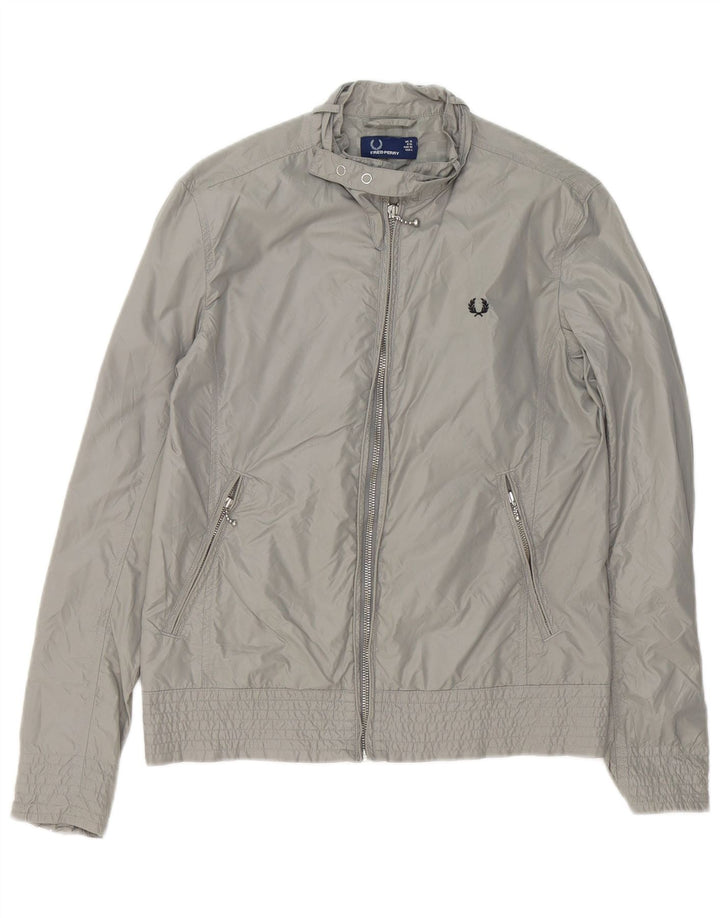 Fred Perry ženska bomber jakna UK 10 Mala siva najlonska
