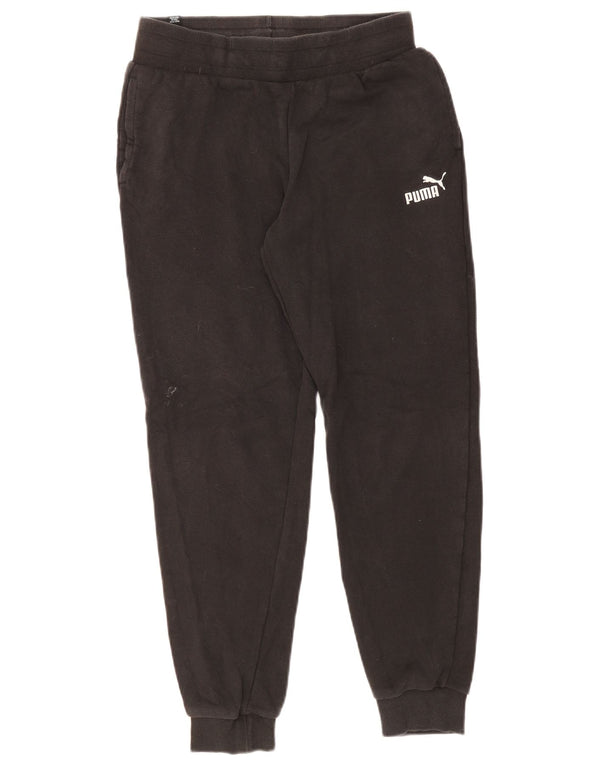 Puma Womens Tracksuit Trousers Joggers UK 14 Medium  Black Cotton