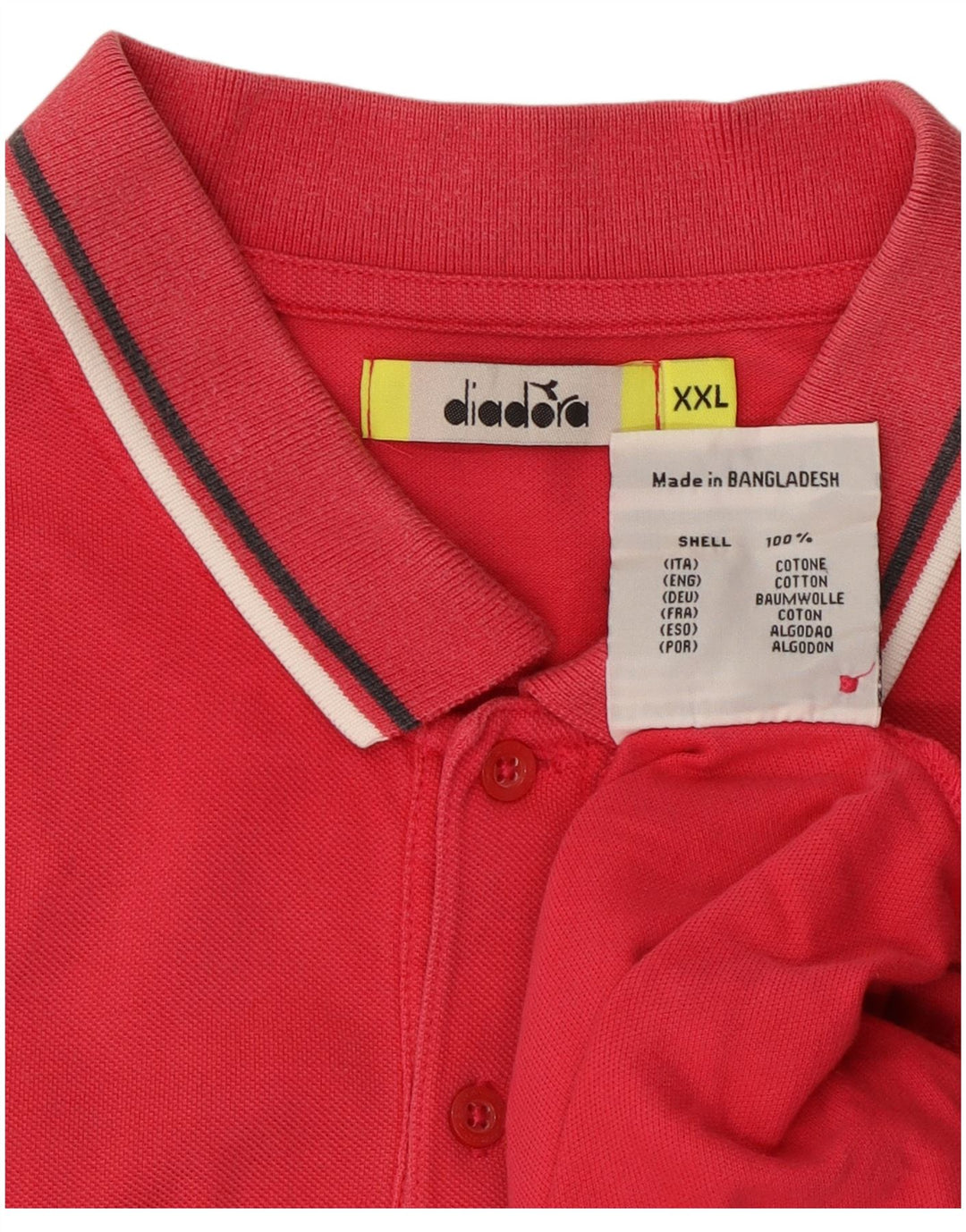 DIADORA Muška polo majica 2XL, ružičasti pamuk
