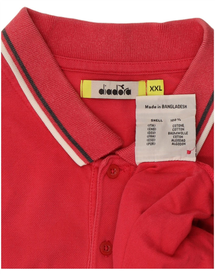 DIADORA Muška polo majica 2XL, ružičasti pamuk