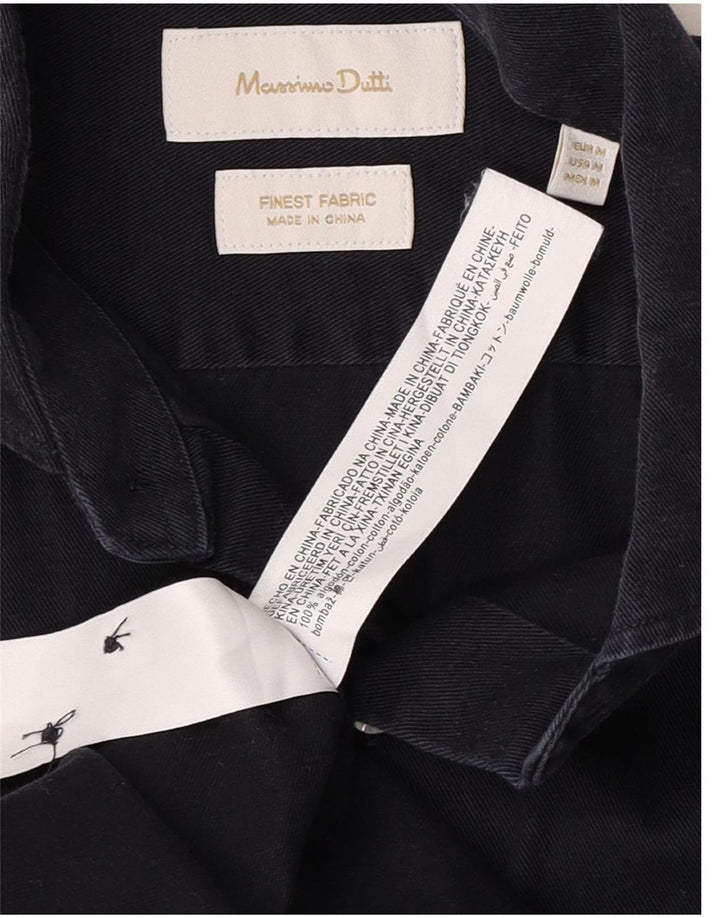 Massimo Dutti muška košulja srednje tamnoplave pamučne klasike