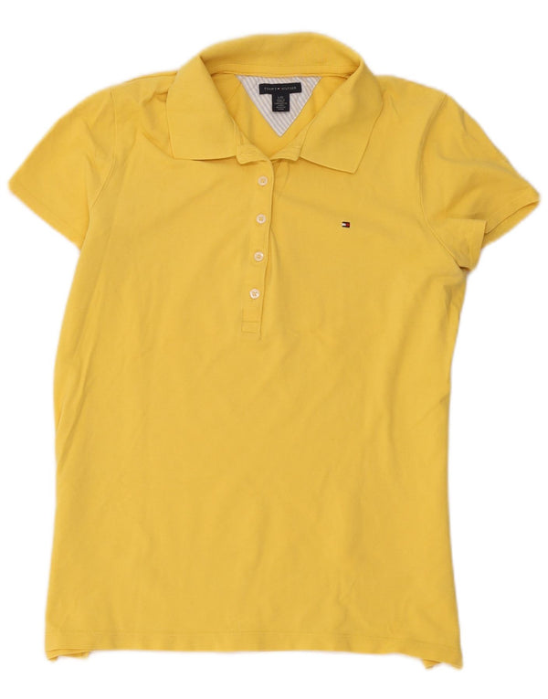 Tommy Hilfiger ženska polo majica UK 14 Veliki žuti pamuk