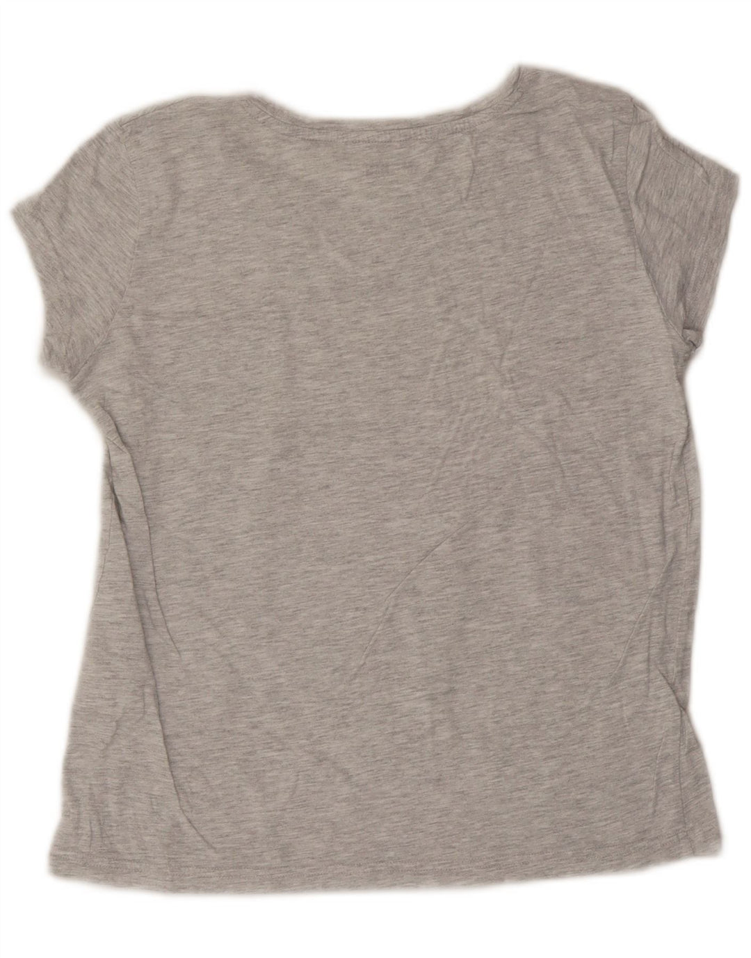 MUSTANG Ženska grafička majica kratkih rukava UK 14 Srednje sivi flekasti pamuk