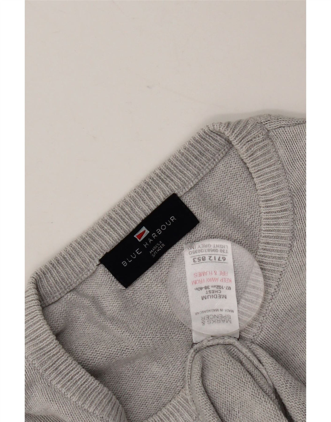 Marks & Spencer muški džemper s okruglim izrezom UK 38/40 srednje siva