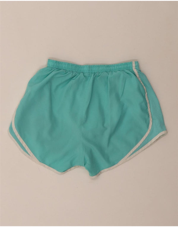 Nike ženske Dri Fit sportske kratke hlače UK 8 mali tirkizni poliester