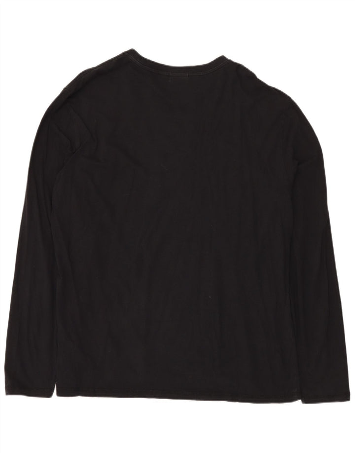 NAPAPIJRI muška majica s grafičkim motivima dugih rukava 3XL, crni pamuk