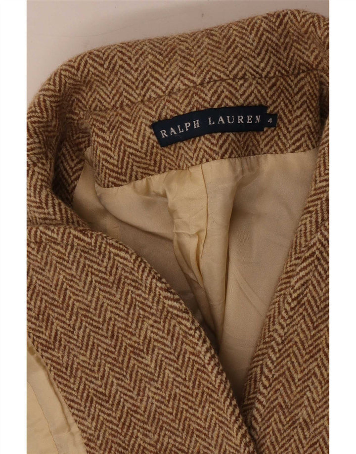 Ralph Lauren ženski sako sa 2 gumba US 4 Mala smeđa riblja kost