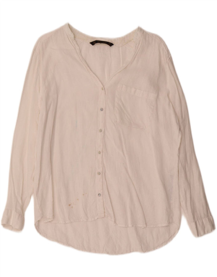 Zara ženska košulja UK 16 Large White Lan