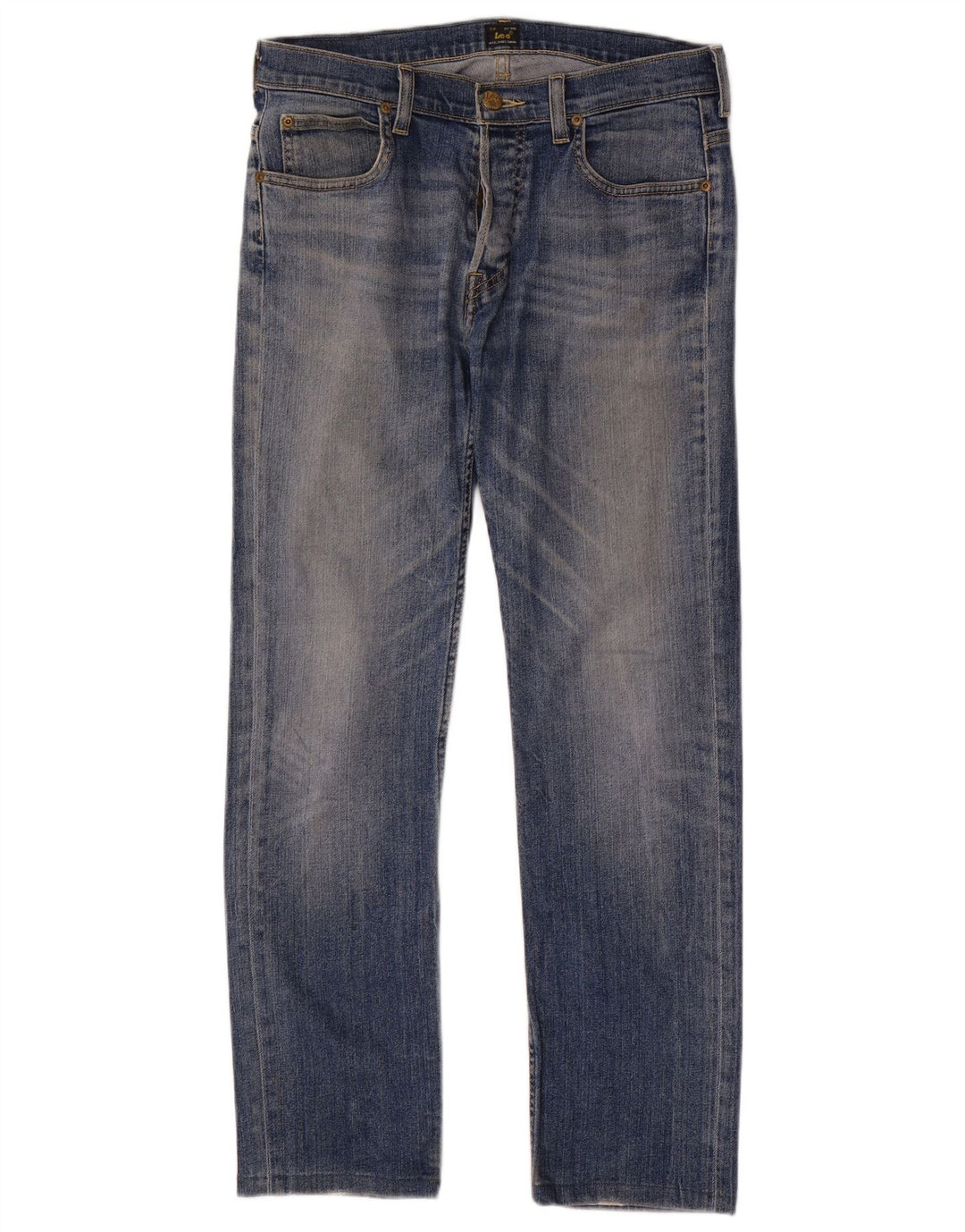 Lee Mens Powell Straight Jeans W32 L29 Plavi pamuk