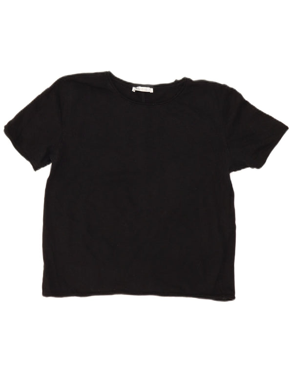 Zara ženska majica kratkih rukava UK 12 srednje crna