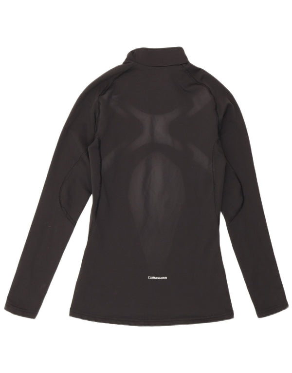 Adidas Climawarm ženska majica dugih rukava UK 8 Mala crna najlonska majica
