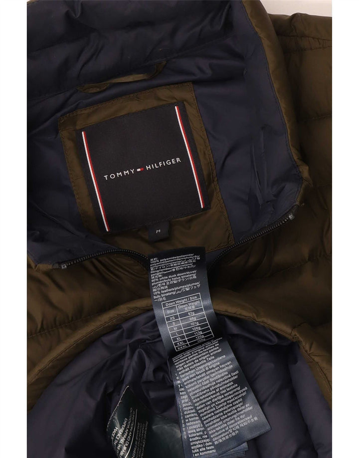Tommy Hilfiger Ženska podstavljena jakna UK 14 Srednji kaki poliamid