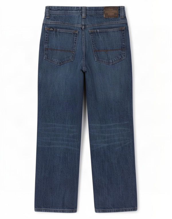 Lee Boys Dungarees Traperice širokih nogavica 15-16 godina W28 L29 Plavi pamuk