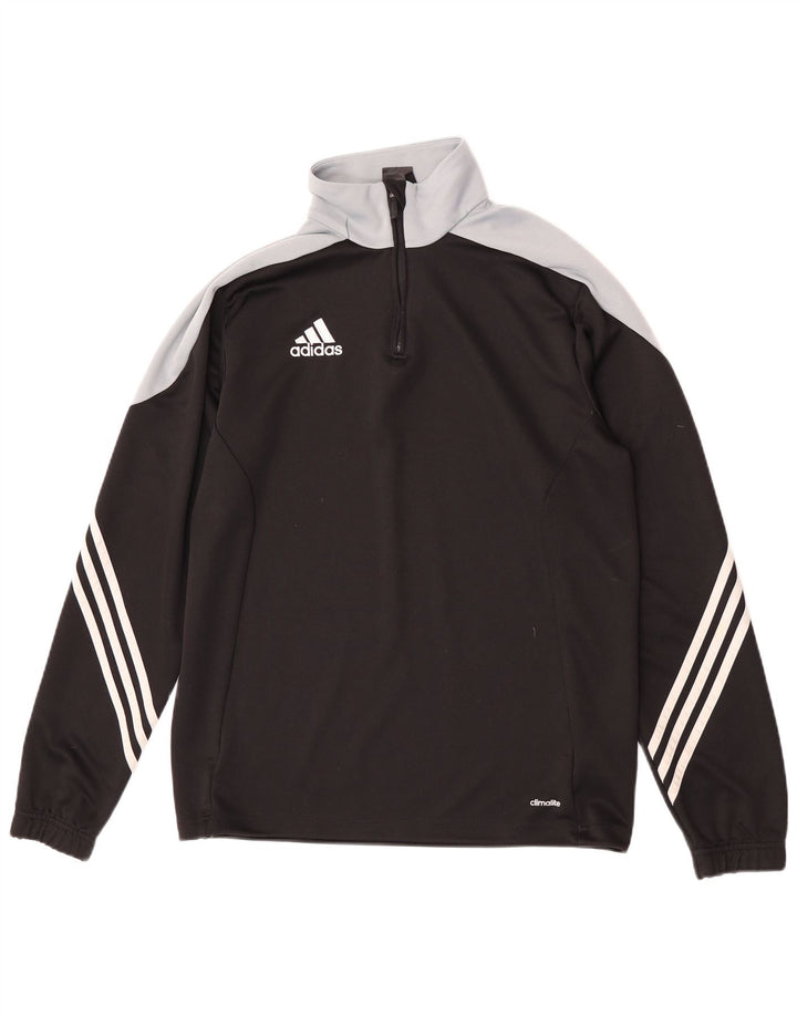 Gornji dio trenirke Adidas Climalite Pulover Medium Black Colourblock