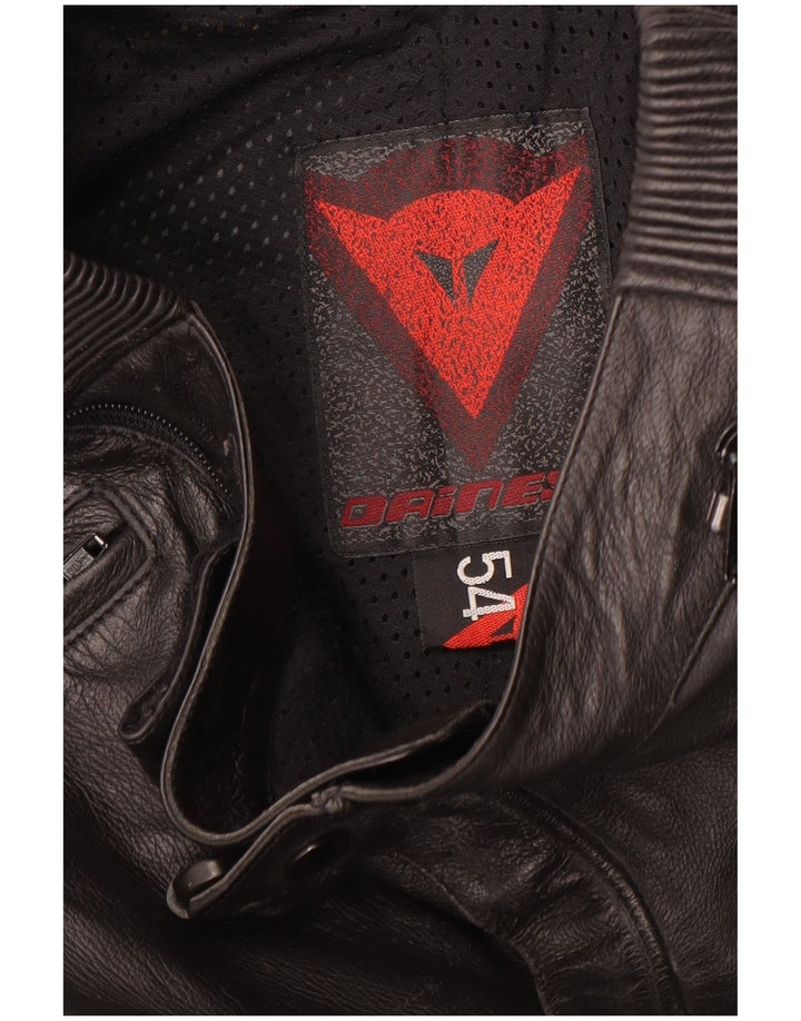 Dainese muške kožne Moto Racer hlače EU 54 Large W32 L30 crne