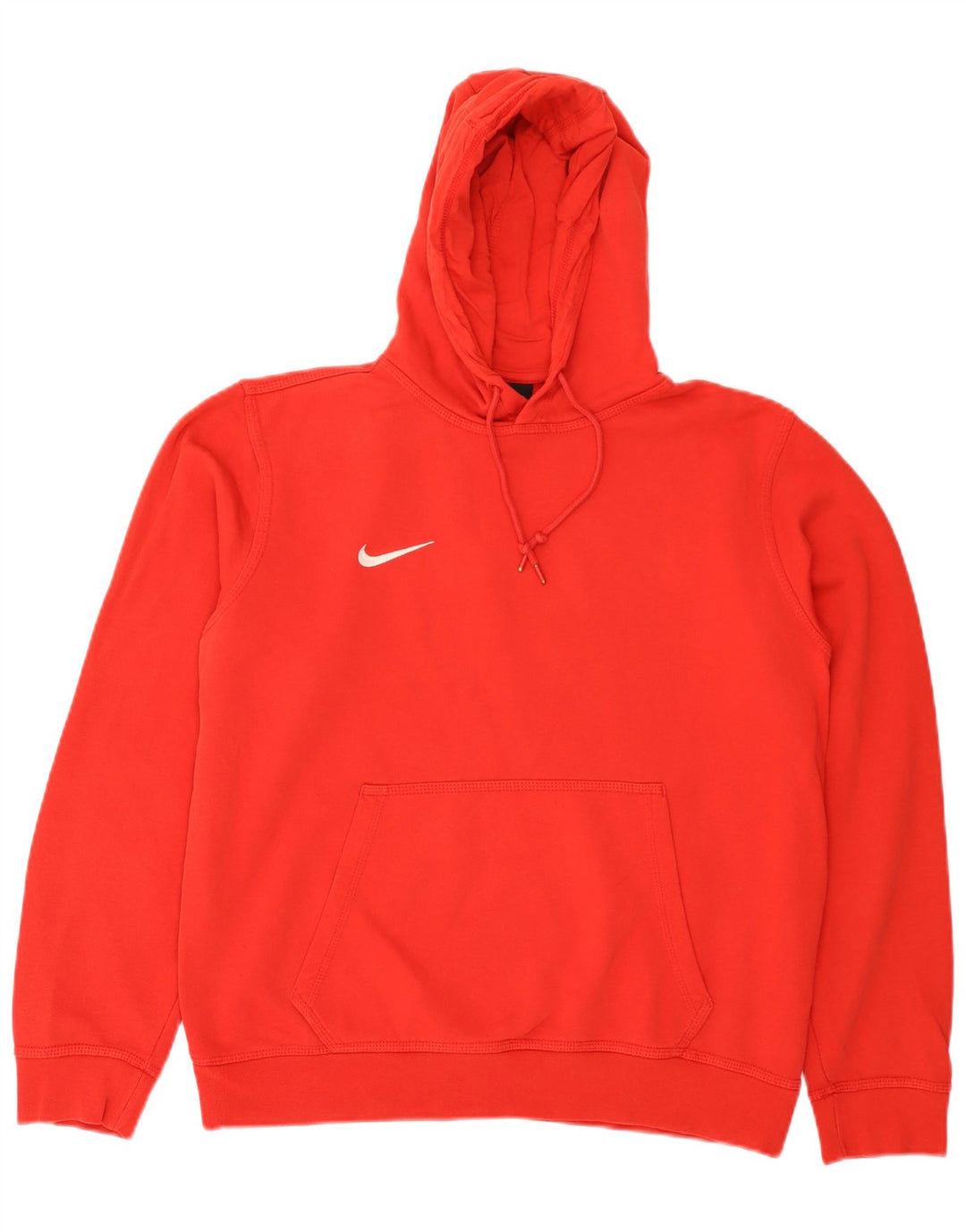 Nike muška majica s kapuljačom srednje crvene boje od pamuka