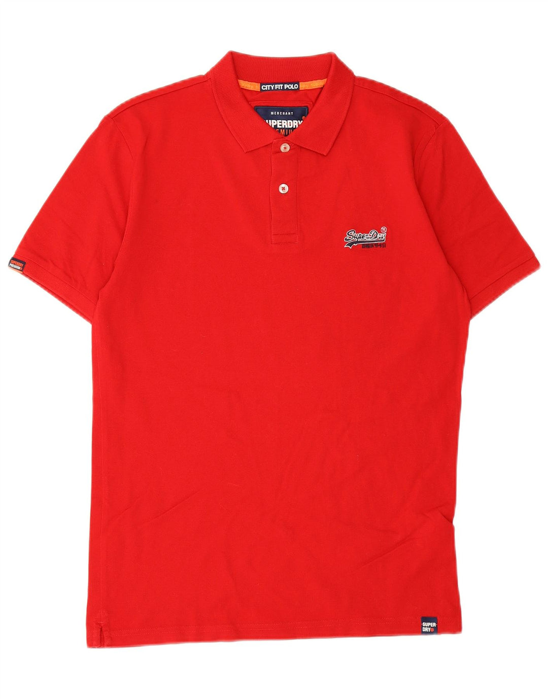 Superdry muška polo majica srednje crvene pamučne boje