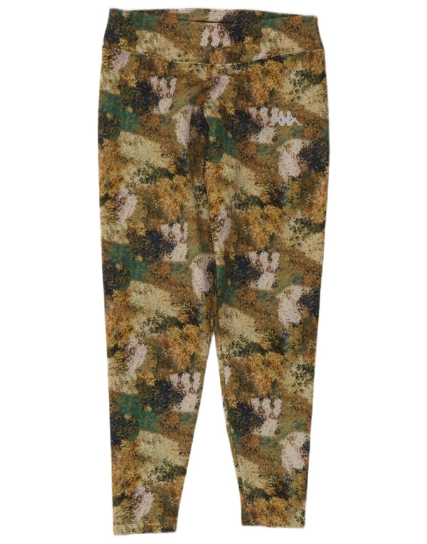 Kappa Womens Leggings UK 14 Medium  Multicoloured Camouflage Polyester