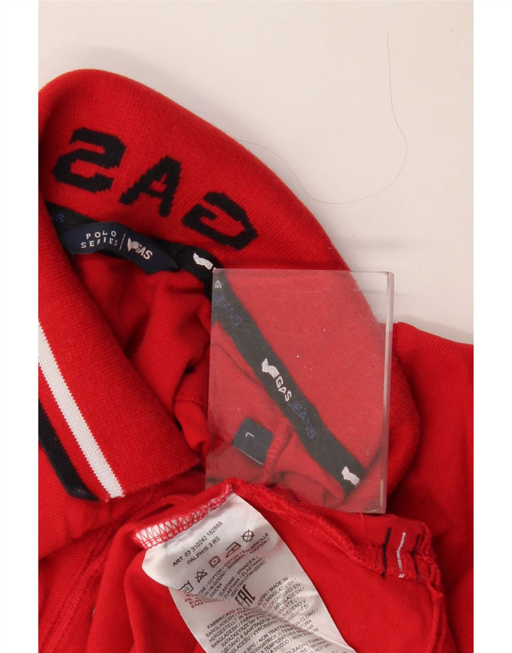 Velika crvena pamučna polo majica GAS za dječake 15-16 godina