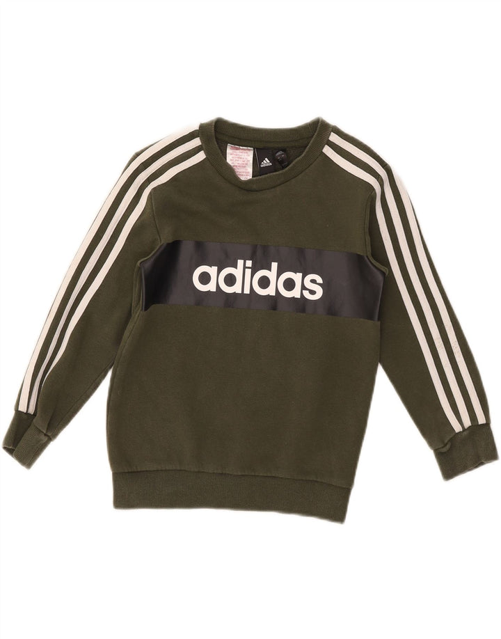 Adidas puna trenirka za dječake 6-7 godina kaki pamuk