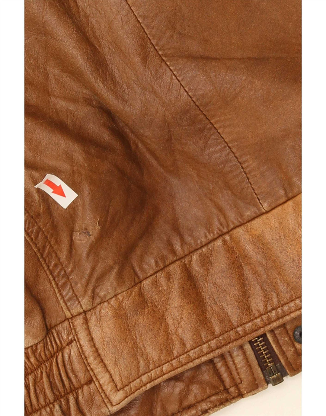 Vintage muška kožna jakna IT 56 2XL smeđa