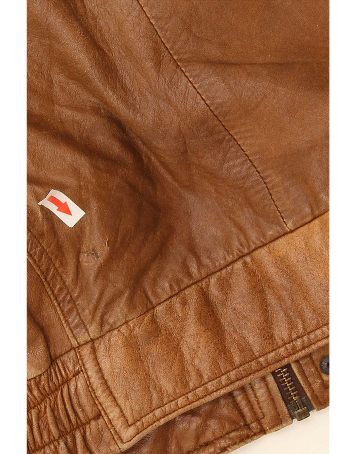 Vintage muška kožna jakna IT 56 2XL smeđa