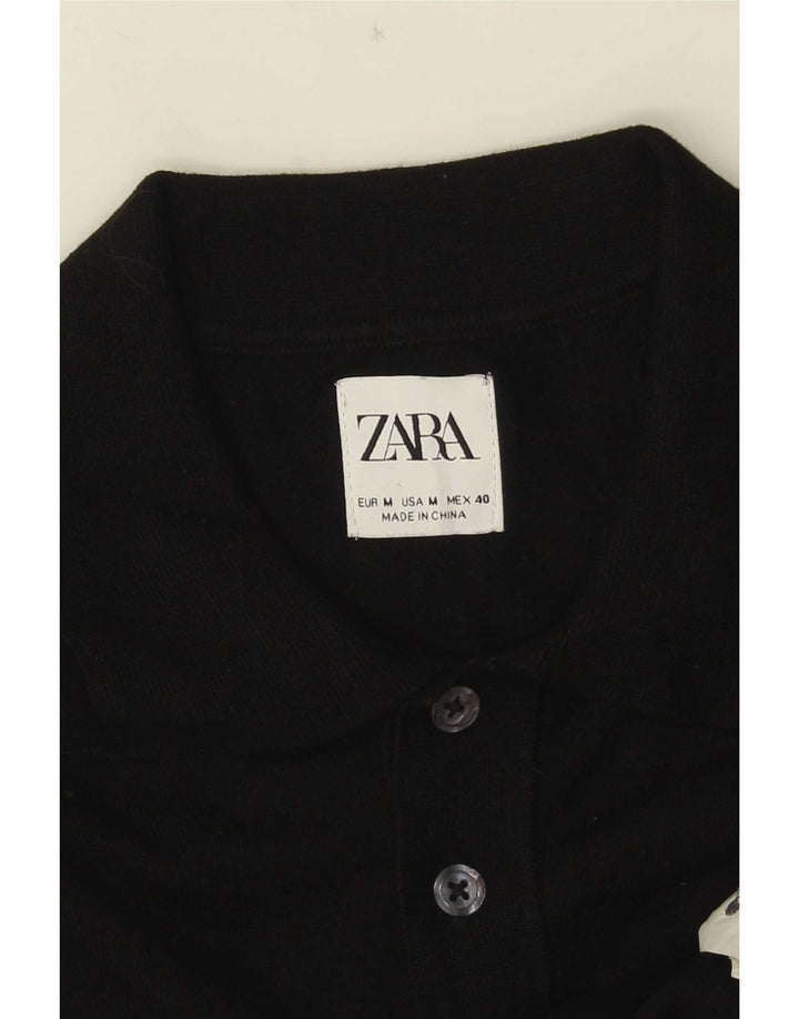 Zara muška polo majica srednje crna