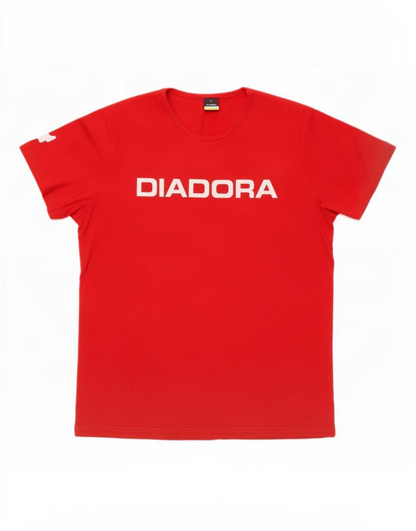 Diadora Ženska majica kratkih rukava s grafičkim motivima UK 18 XL, crveni pamuk