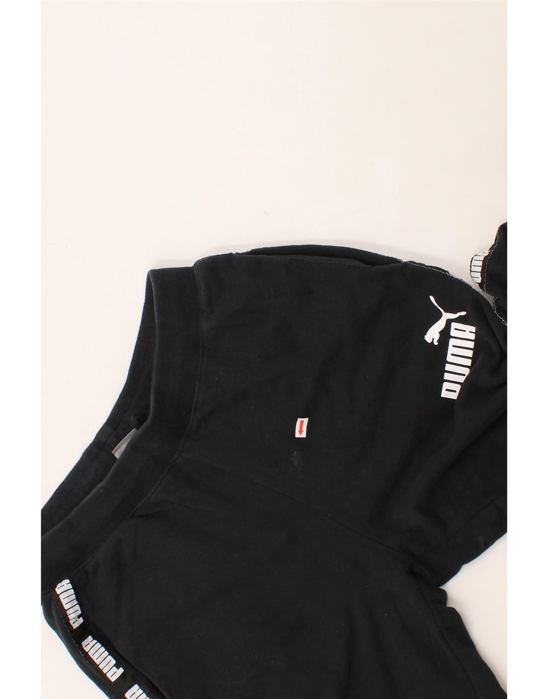 PUMA Mens Graphic Tracksuit Trousers Joggers Small  Black Vintage Puma and Second-Hand Puma from Messina Hembry 