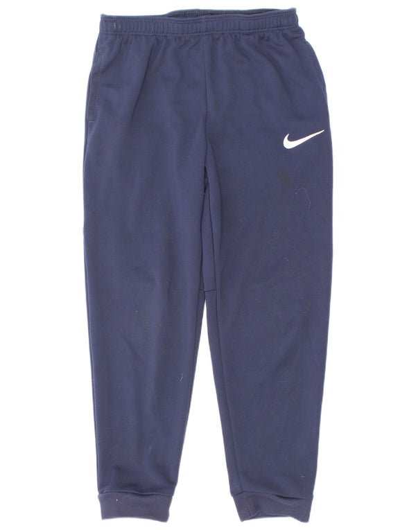 Nike Boys Dri Fit Trenirka Hlače Joggers 6-7 Years Large Navy Blue